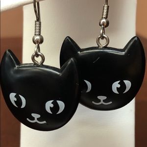Black Cat Earrings